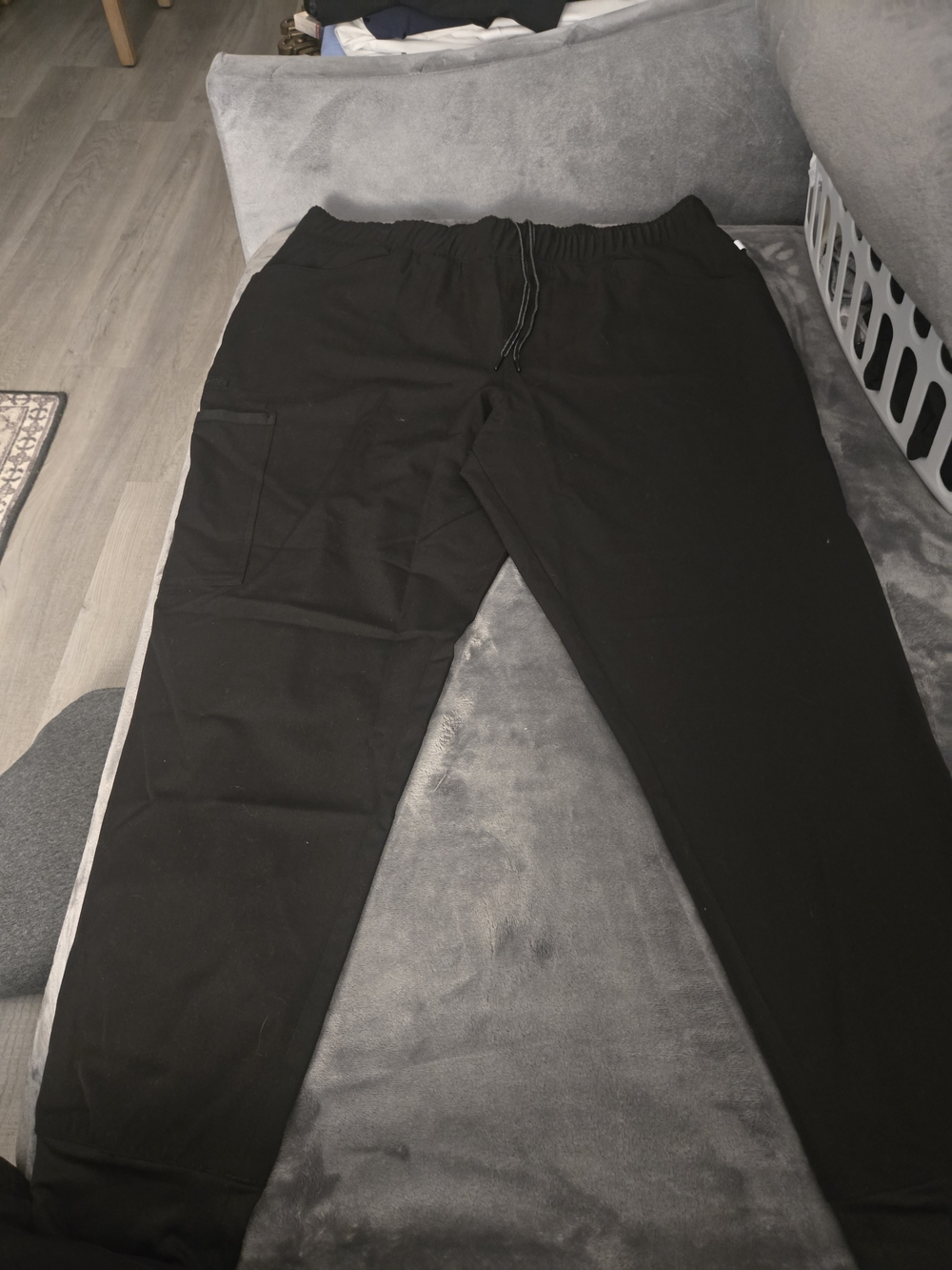 Womens Black Drawstring Jogger Pants